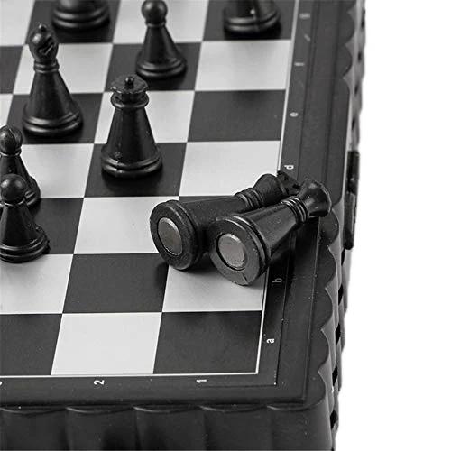 5x5 дюймов шахматы портативные пластиковые складные доски с магнитной шахматной игры мини шахматы набор головоломки вечерние Семейные события