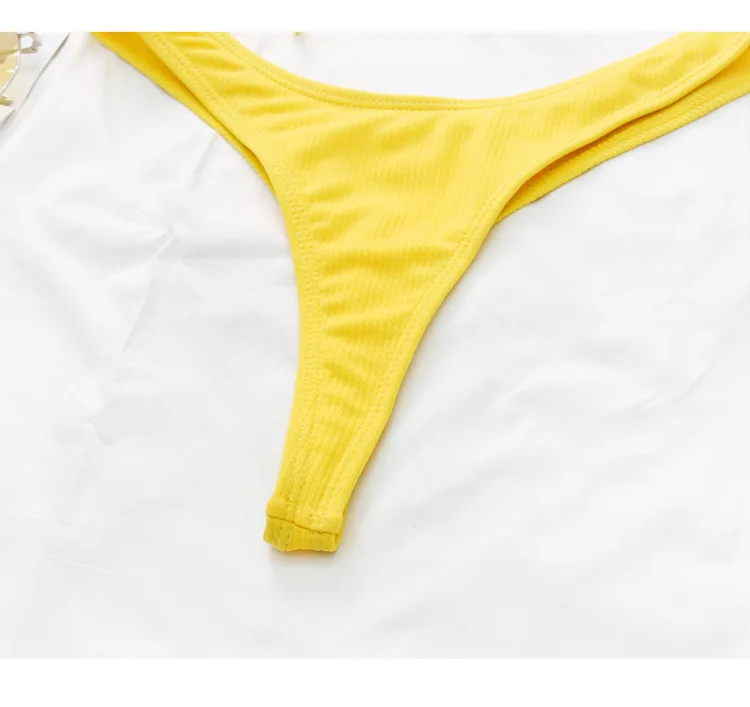 

Bikini Set Swimsuit Women Thong V Waist Bathing Suit Cupshe Mini Swimwear Push Up Sexy Swim 2021 Beach Swimming Suit for Women