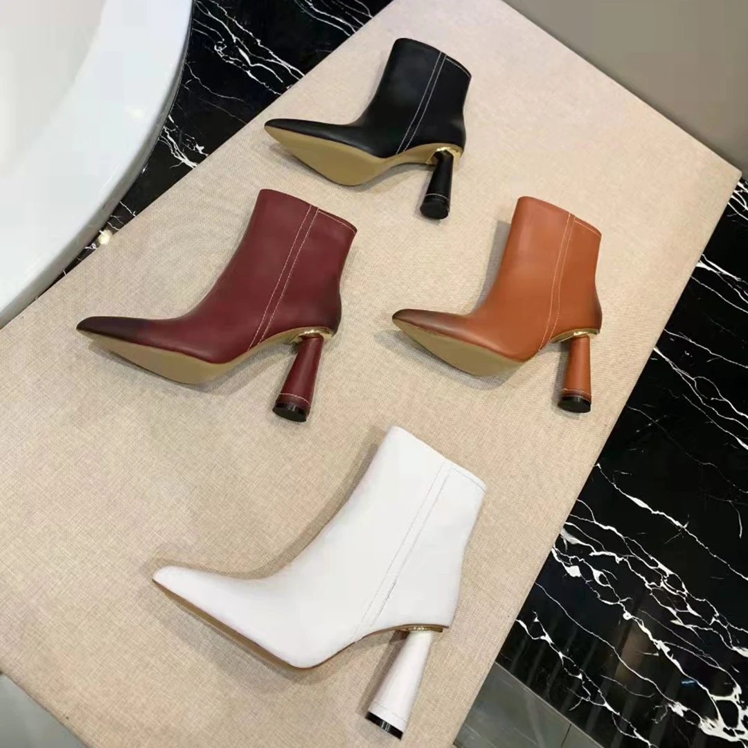 

Vallu's new autumn and winter hot products, high-end leather, classic plain surface, casual all-match fashion women's boots