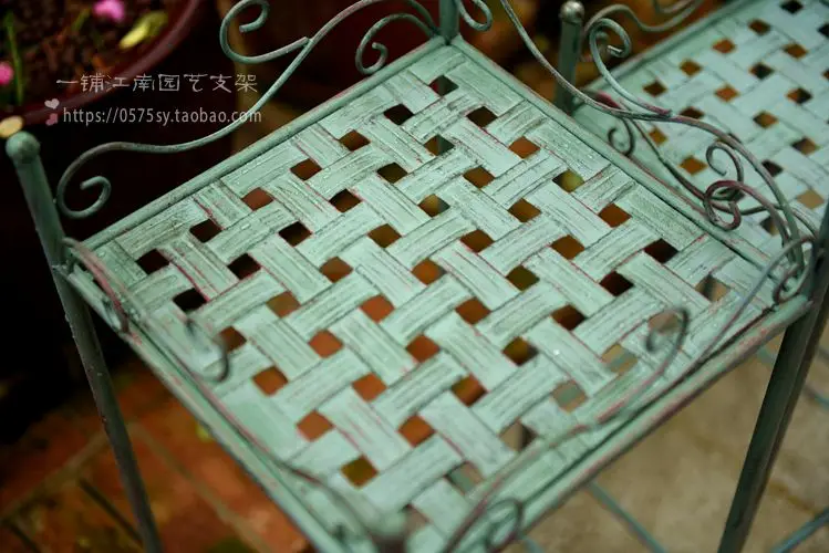 

Green flower flower stand home balcony rack living room iron flower pot rack succulent flower rack multilayer outdoor three-piec