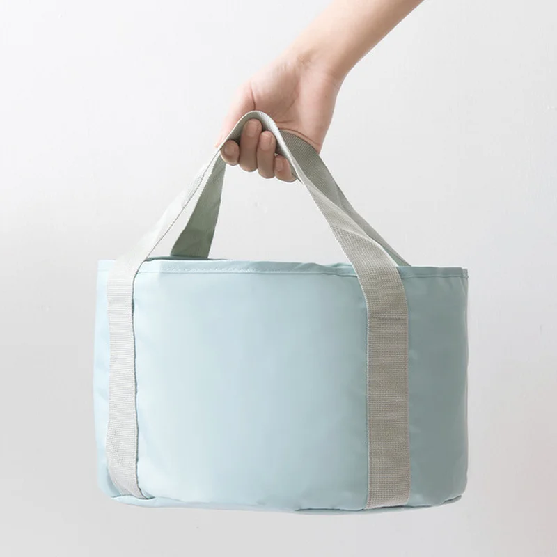 Портативный дорожный складной резервуар для воды умывальник мытья ног маленький