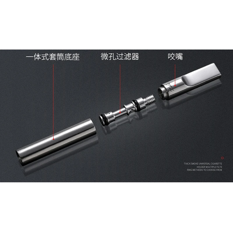 Zobo тонкий микропористый держатель для сигарет мундштук 7 6 мм 5 2 нержавеющая сталь