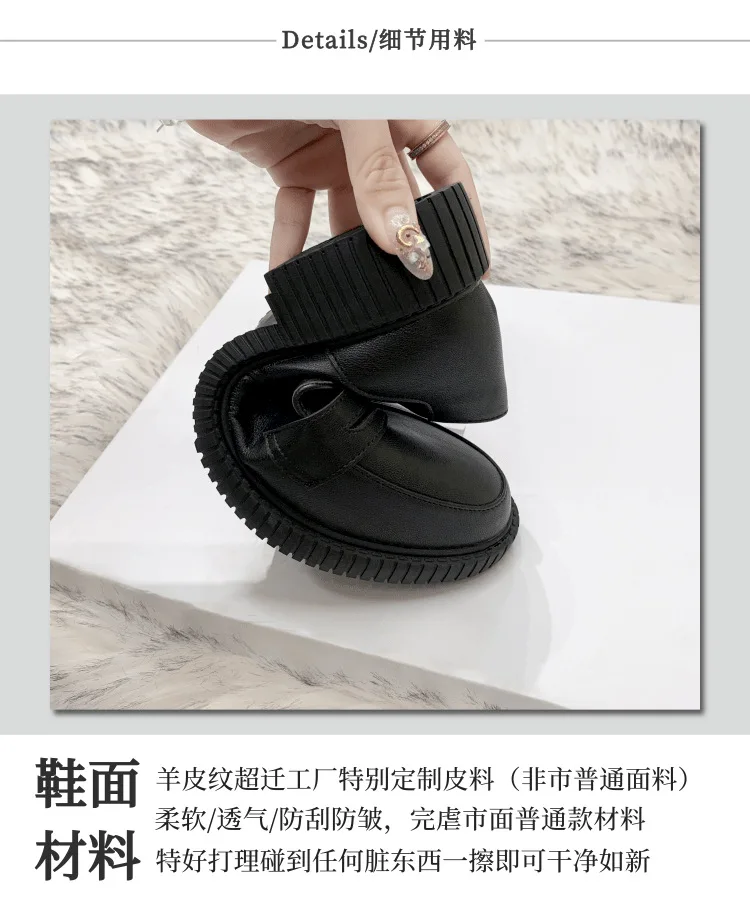 

NAKKESHMEN-2020Autumn New Single Shoes Women's Shoes Summer Mary Jane Shoes Low Heel PU Leather Women's Shoes plus Size Shoes