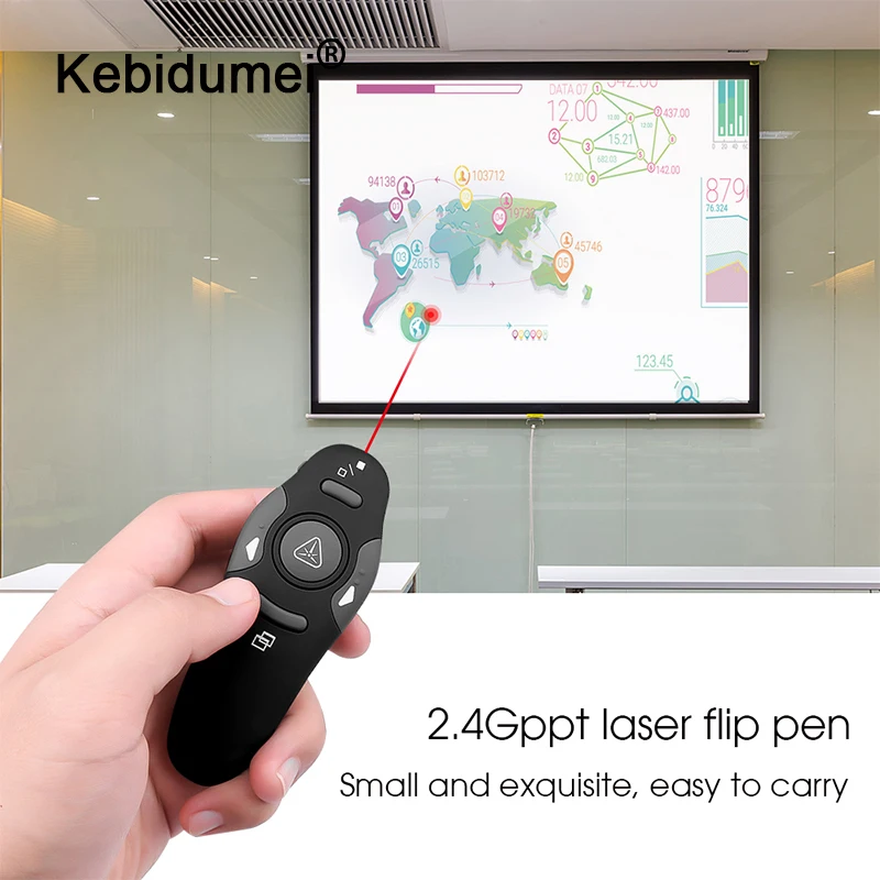 Kebidumei горячая Распродажа Беспроводной ведущий красный лазерный указатель ручка
