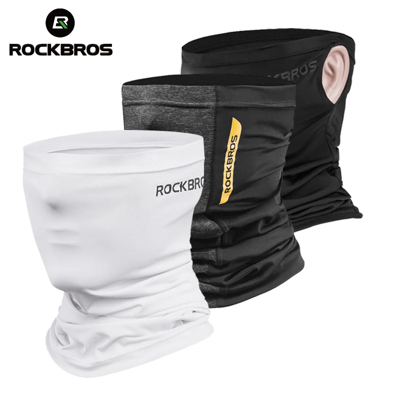 

Маска для лица ROCKBROS для мужчин и женщин, многоразовая дышащая Балаклава UPF50 + защита от УФ-лучей, полулицевой шарф