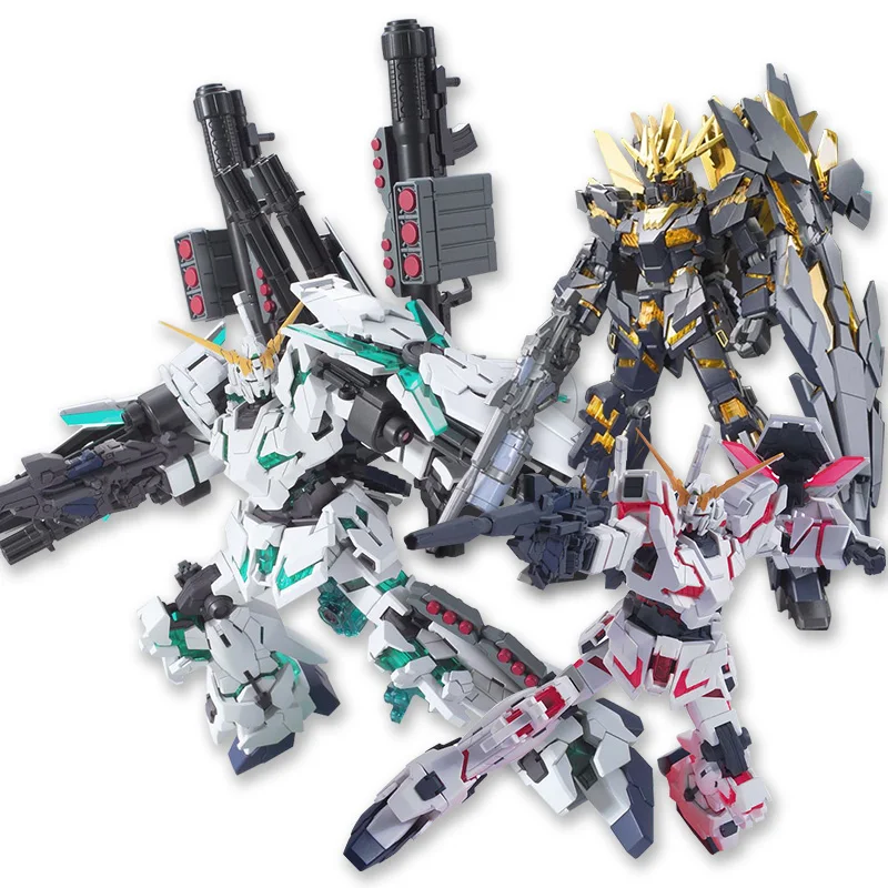 BANDAI HGUC HG 1/144 Полный Броня единорог Gundam BANSHEE Delta воина гундама RX-0-03 игрушки Фигурки