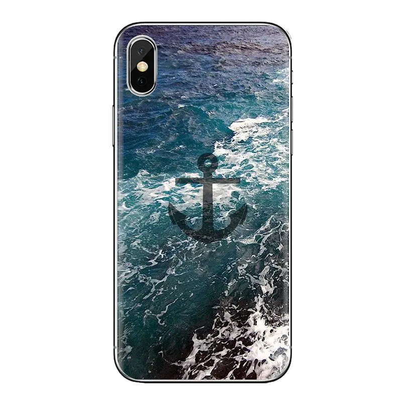 Navy Stripes Hope Anchor Soft Transparent Cases Covers For Xiaomi Redmi 4A S2 Note 3 3S 4 4X 5 Plus 6 7 6A Pro Pocophone F1 |