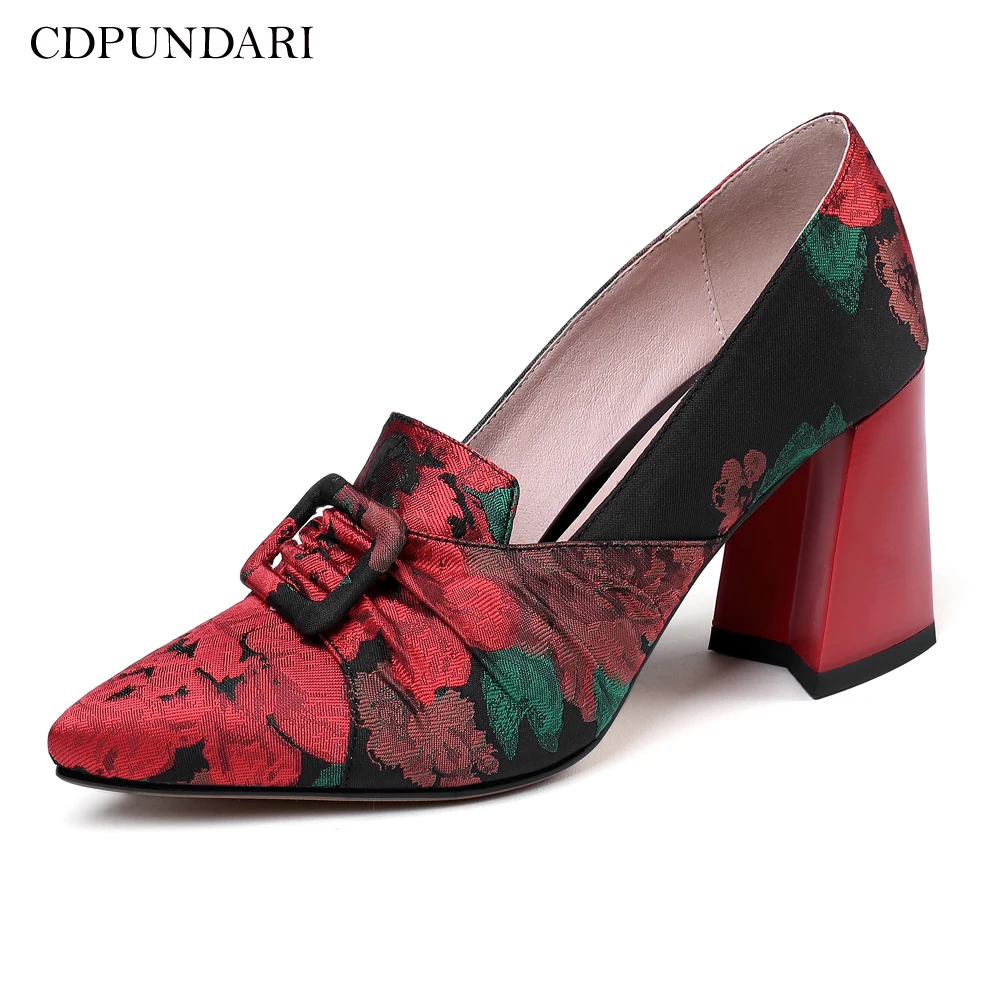 

Multicolor Silk high heels women Pumps shoes Ladies Sexy Wedding shoes woman