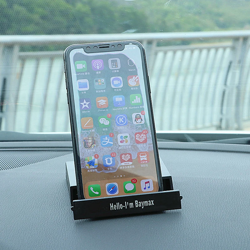 multifunction shaking head baymax car ornaments car phone gps holder auto dashboard decoration interior cute doll car styling free global shipping