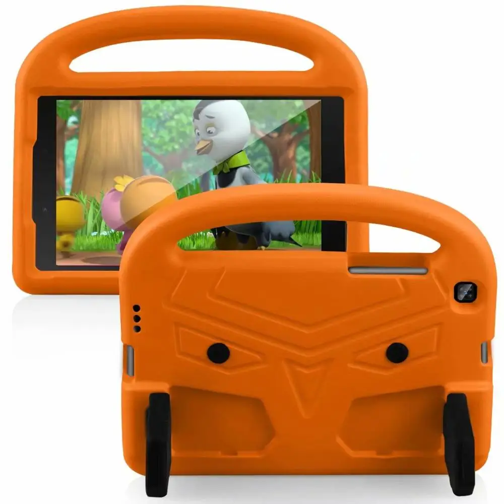 Orange Чехол для samsung Galaxy Tab A 8,0 SM-T290 SM-T295 T297 ручной ударопрочный EVA чехол для всего тела с ручкой чехол-подставка для детей - Цвет: Orange