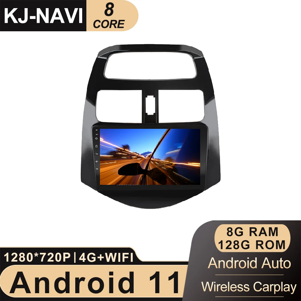 Автомобильная магнитола на Android 11 для CHEVROLET Spark Beat Matiz Creative 2010-2014 стерео