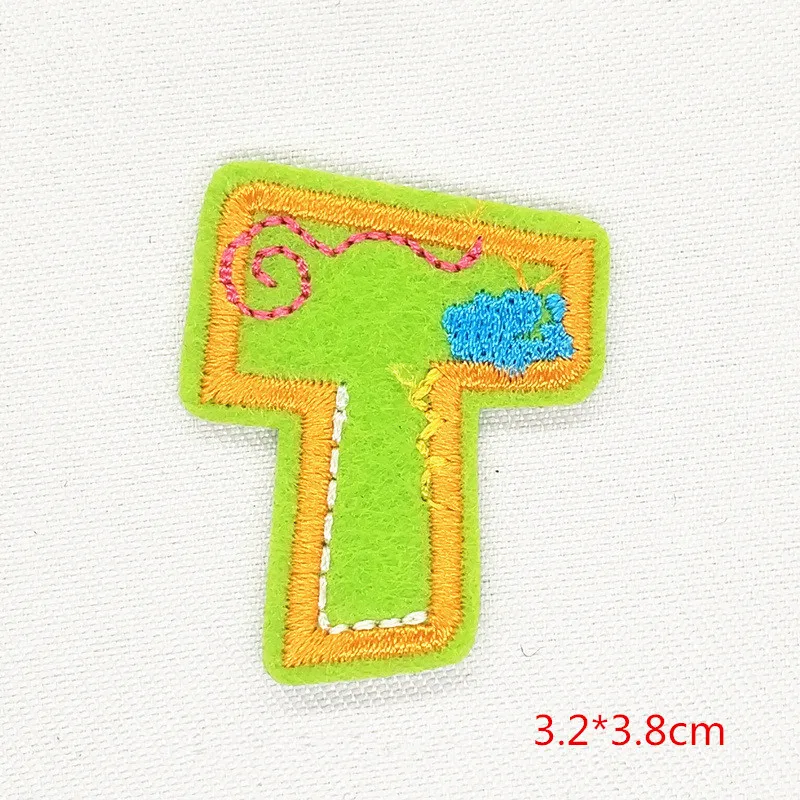 1 шт. цветные нашивки с буквенным алфавитом вышитый утюжок для одежды нашивка