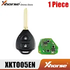 Пульт дистанционного управления Xhorse XKTO05EN для Toyota, плоский, треугольный, 2 кнопки, английская версия