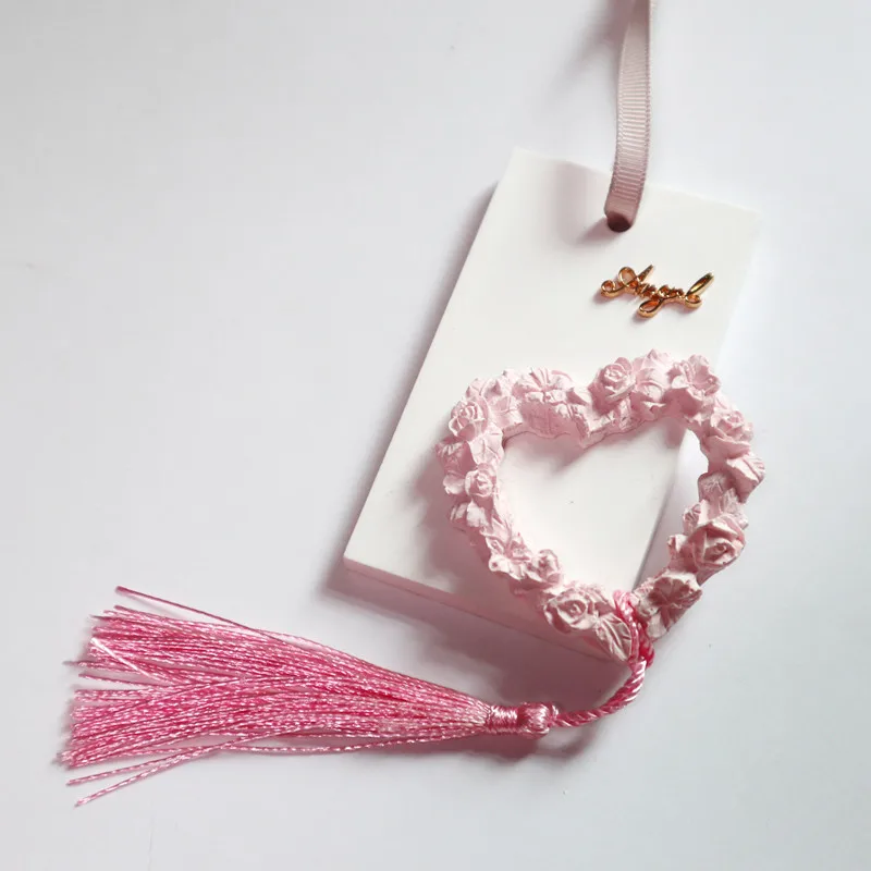 

Heart Rose Cake Decoration Clay Fondant Molds Aroma Wax Silicone Mold For Car Pendant Gypsum Plaster Mould