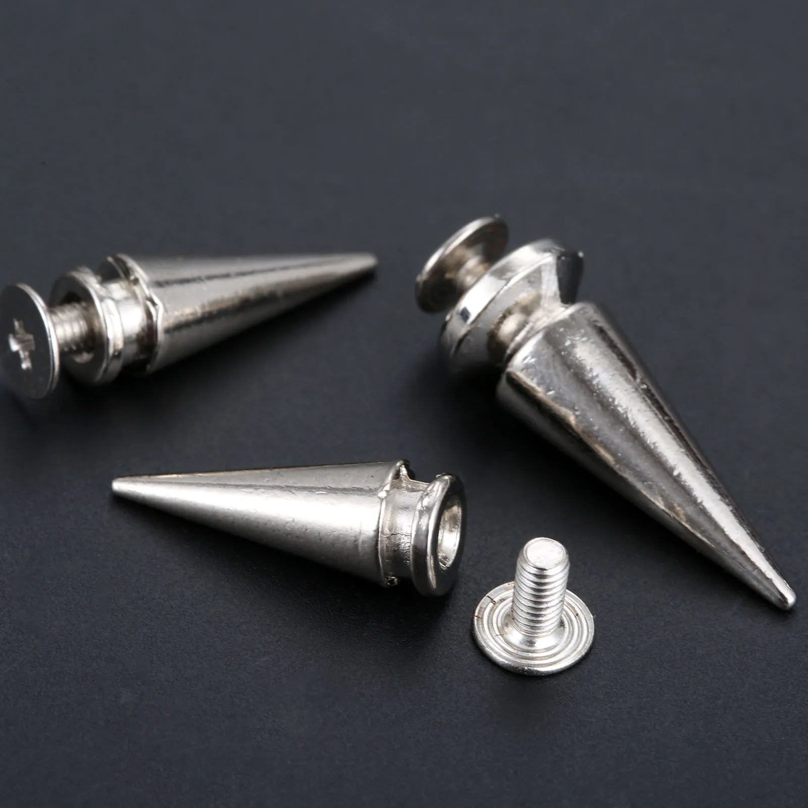 10 наборы для ухода за кожей DIY Конус Screwback с металлическими заклепками Leathercraft