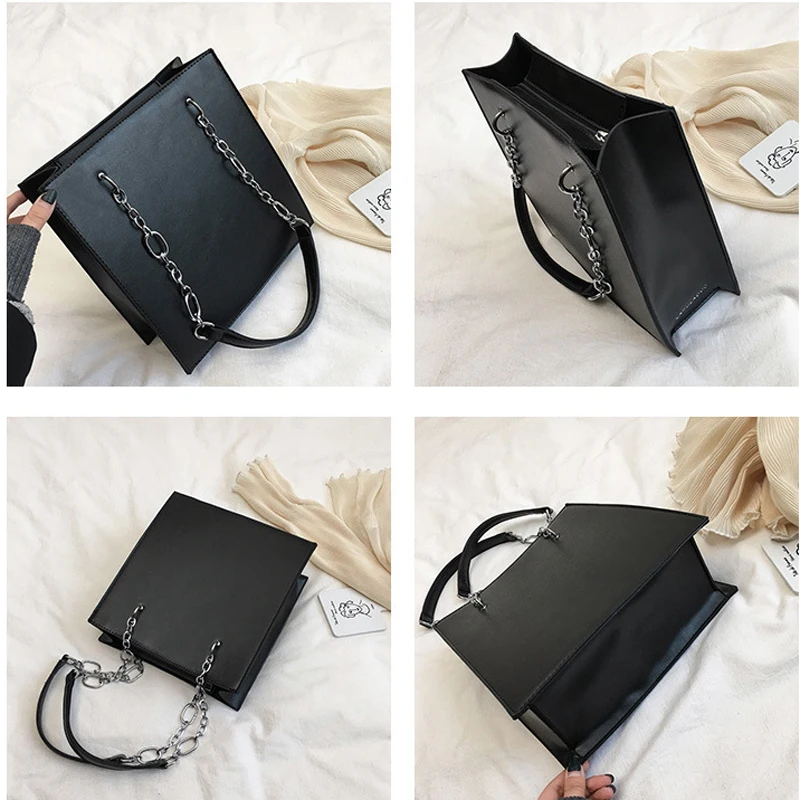 

2020 Solid Shoulder Bag 3 layer Women Pleated Bag 13 inch briefcase for ladies Laptop bag soft PU leather Women Office big Tote