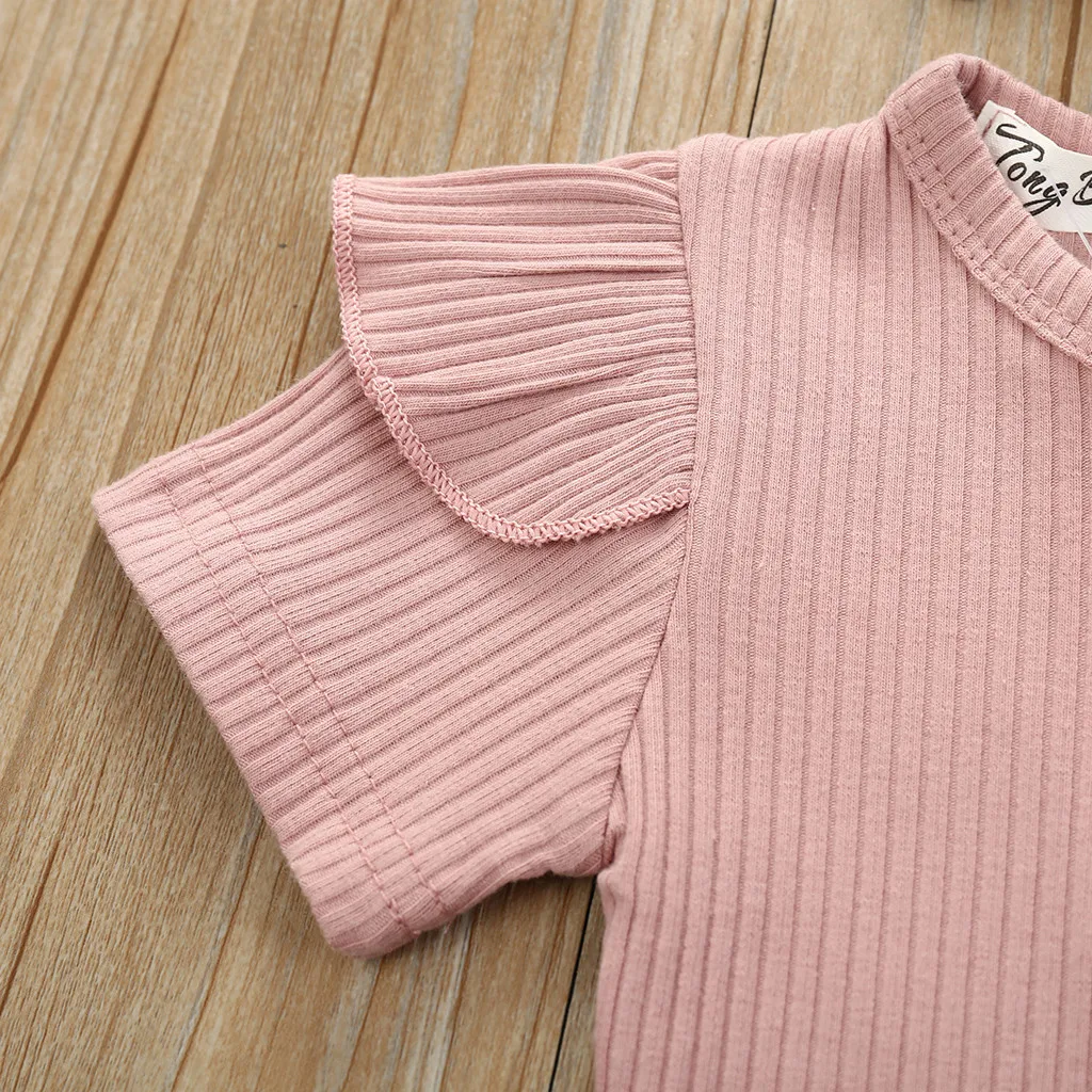 Одежда для малышей одежда маленьких девочек Полосатые наряды Детский комбинезон