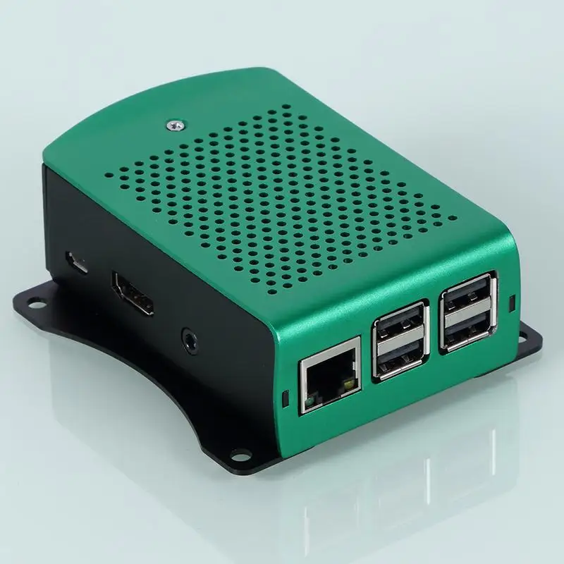 Raspberry Pi 3 Model B Plus алюминиевый серебристый зеленый черный чехол металлический