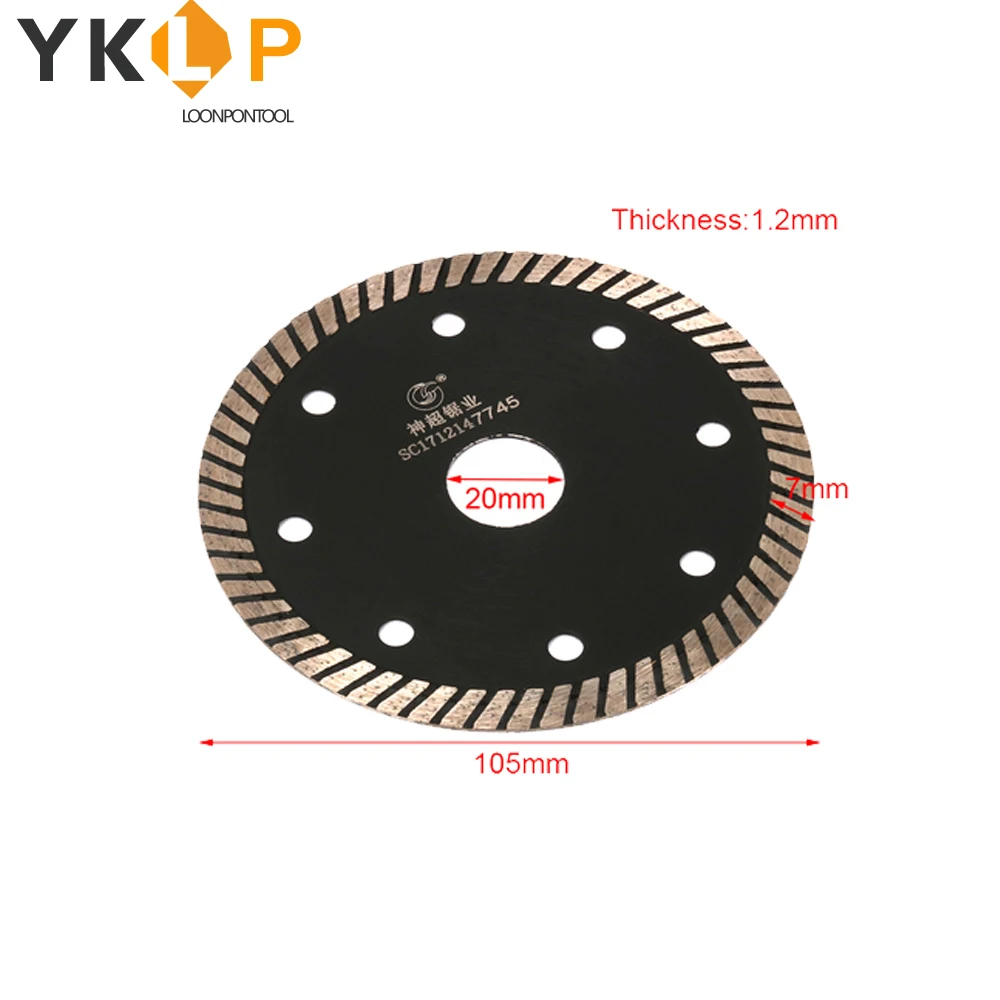 Алмазный диск для циркулярной пилы 4 дюйма 105 мм 1 шт. диаметр 20 толщина 2 мм|Полотна