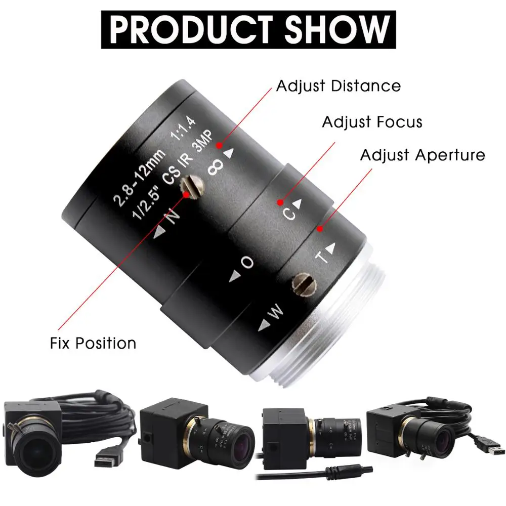 ELP Бесплатная драйвер Линукс Windows OV7725 CMOS зум ручная фокусировка USB2.0 VGA модуль