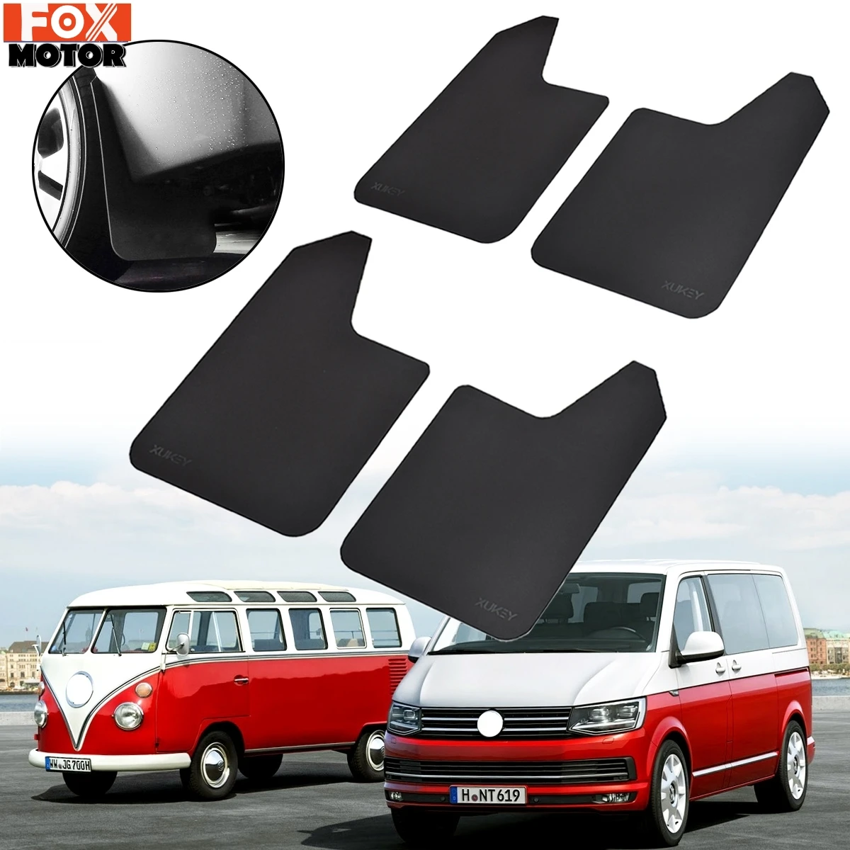 Брызговики для VW Golf GTI R + GTE Touran Caddy Transporter T4 T5 T6 MULIVAN CARAVELLE T Roc|Грязезащита| |