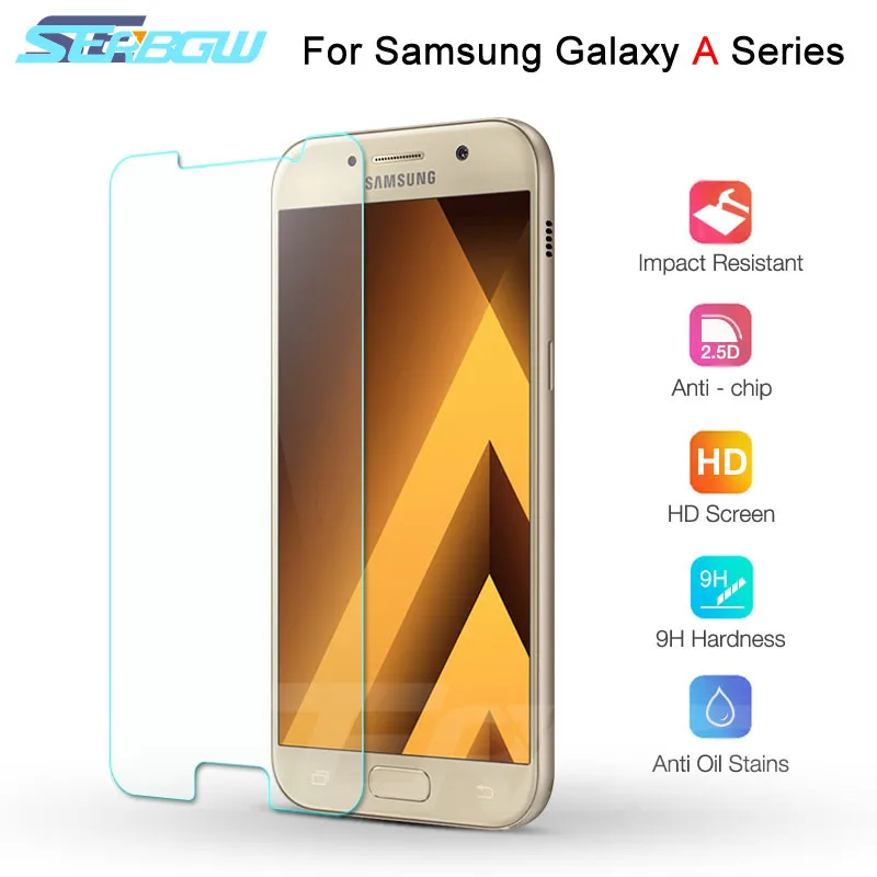 Закаленное стекло для samsung Galaxy A7 A5 A3 Защита экрана для samsung A6 A8 Plus A9 защитная пленка