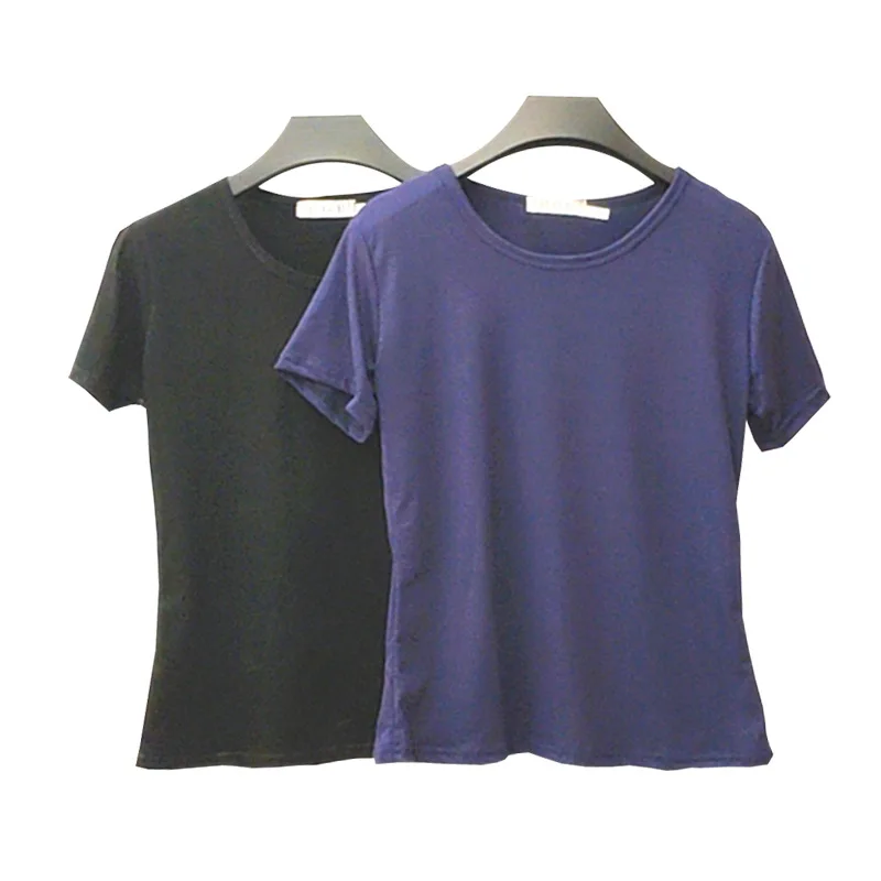 Футболка женская однотонная базовая Повседневная рубашка в стиле Харадзюку топ