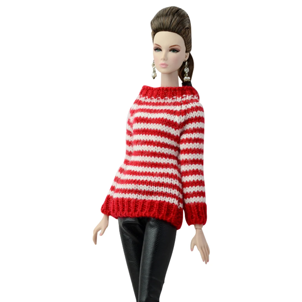 Вязаный свитер с длинным рукавом для куклы Барби 1 шт. | Куклы и аксессуары