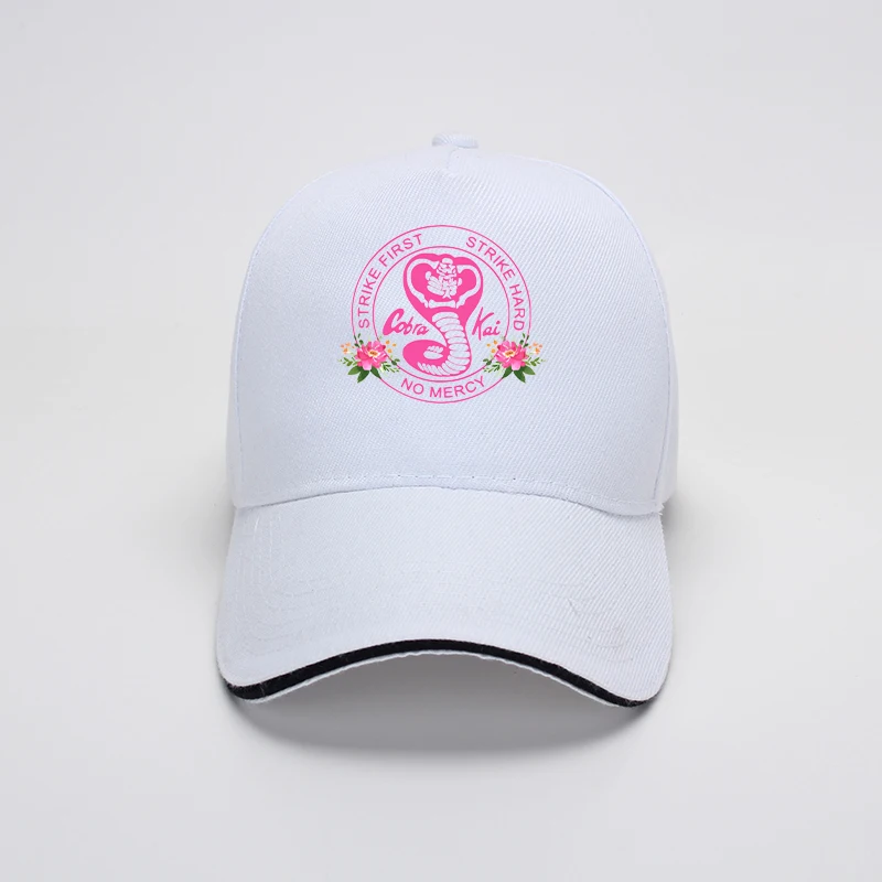 

Sports outdoor Cobra kai letter print peaked cap baseball cap fisherman hat sunshade breathable striped elastic women/men's cap