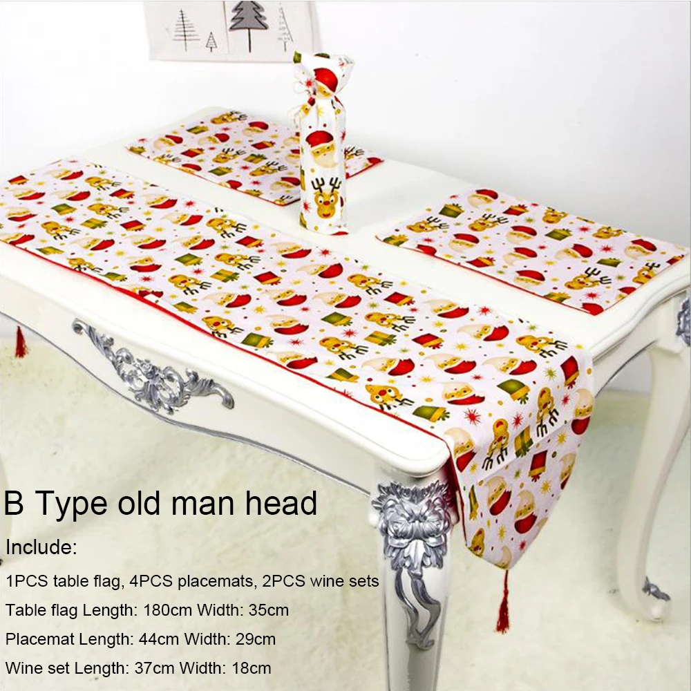 Новогоднее украшение для стола дома 180x35 см|Кулоны и подвески| |