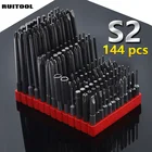 Набор насадок для отвертки, стальные магнитные насадки 100 дюйма с шестигранным хвостовиком, 50-14 мм, 12 насадок