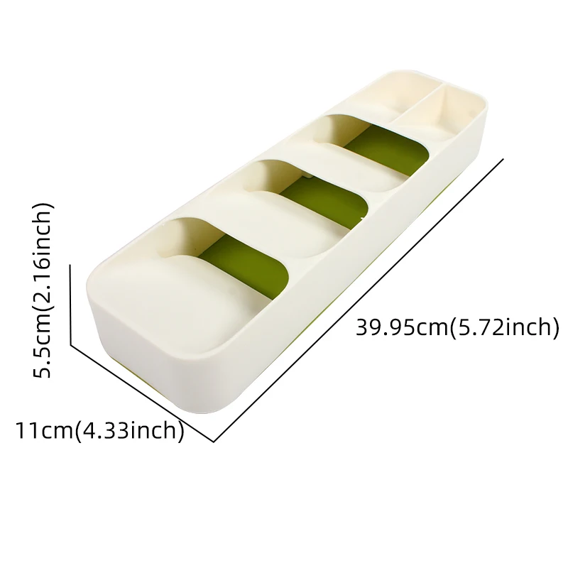 RV White Kitchen Cabinet Drawer Divider Cutlery Plate Chopsticks Spoon Tableware Tool Storage Box Built-in Sorting Grid Rack | Автомобили