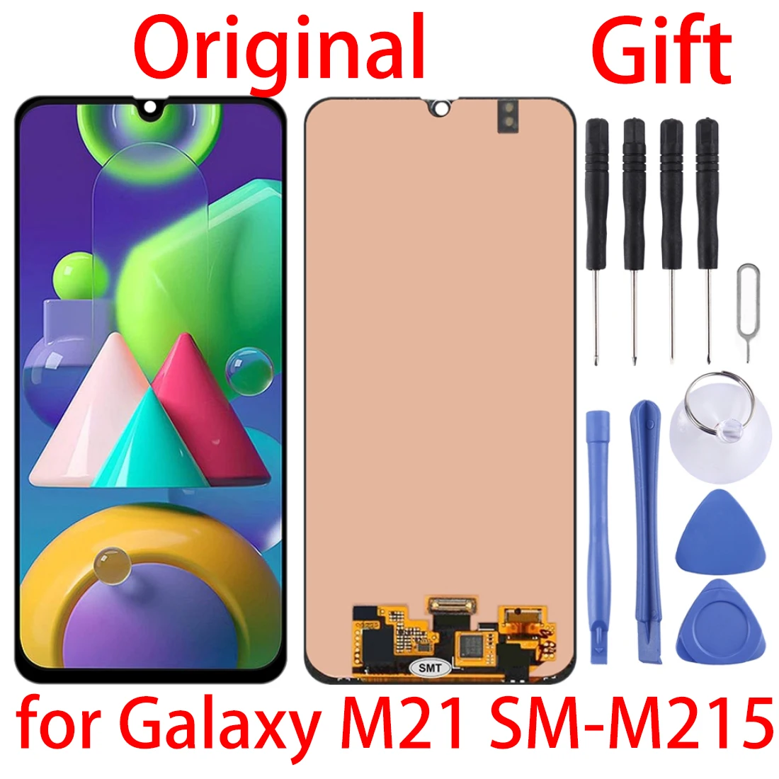 6.4'' Original M21 Lcd For Samsung Galaxy M21 Lcd Display Touch Screen Digitizer Assesmbly For Samsung M215 M215F M215F/DS Lcds