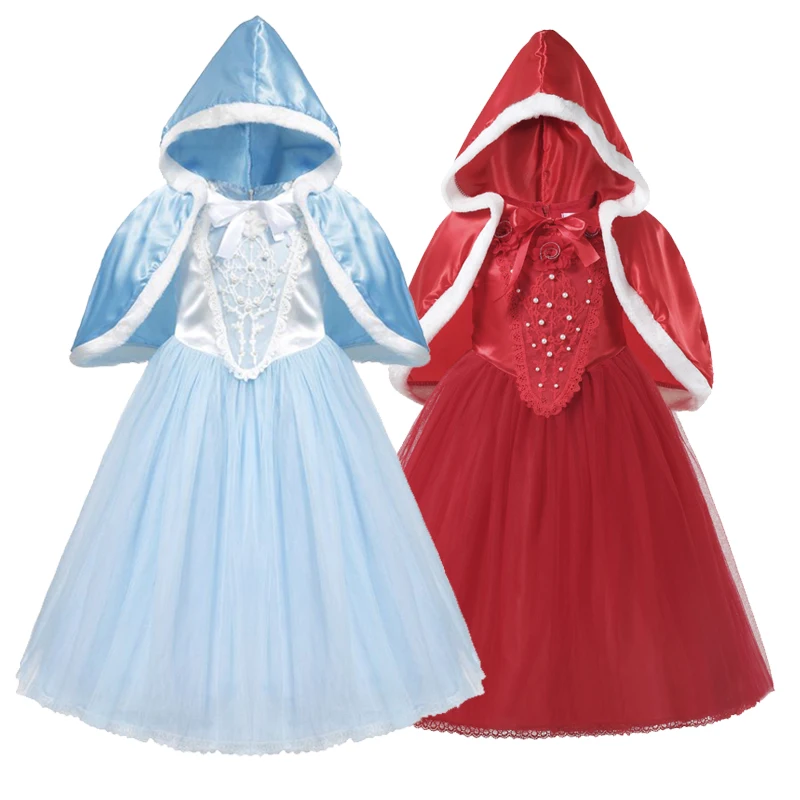 Золушки Платья принцессы для девочек Детские платья Рождественское платье