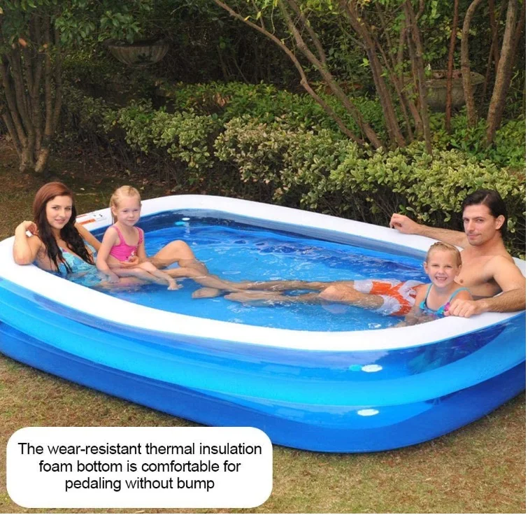 Summer Thickened Inflatable Swimming Pool Family Kids Children Adult Play Bathtub Outdoor Indoor Water Bathing Tub Baby Home | Мать и