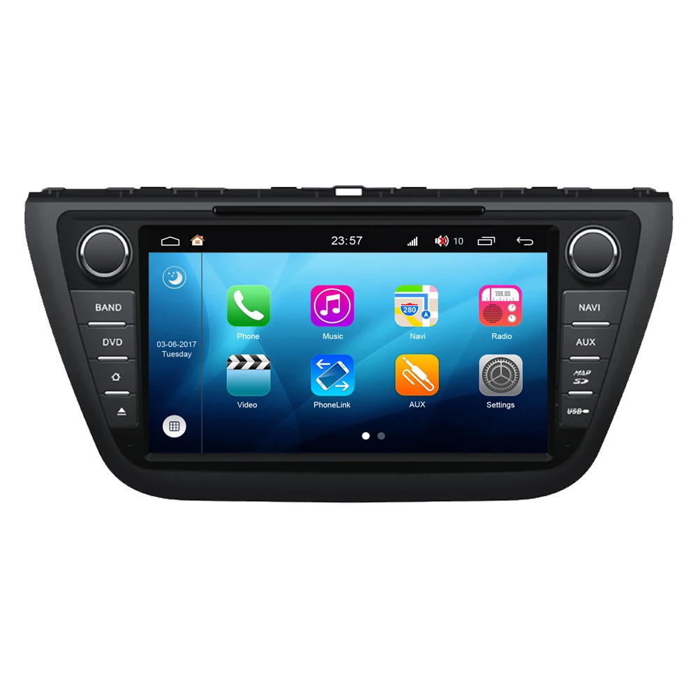 Android 8 0 для Suzuki Cross SX4 S сенсорный экран Авторадио автомобильный DVD GPS навигация
