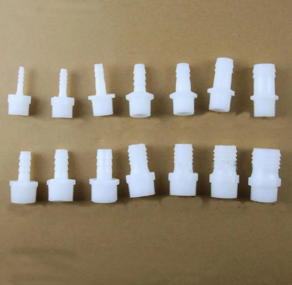

1/2" 3/4" BSP Male Pagoda Connector Plastic Hose Joint Connector Pipe Fitting
