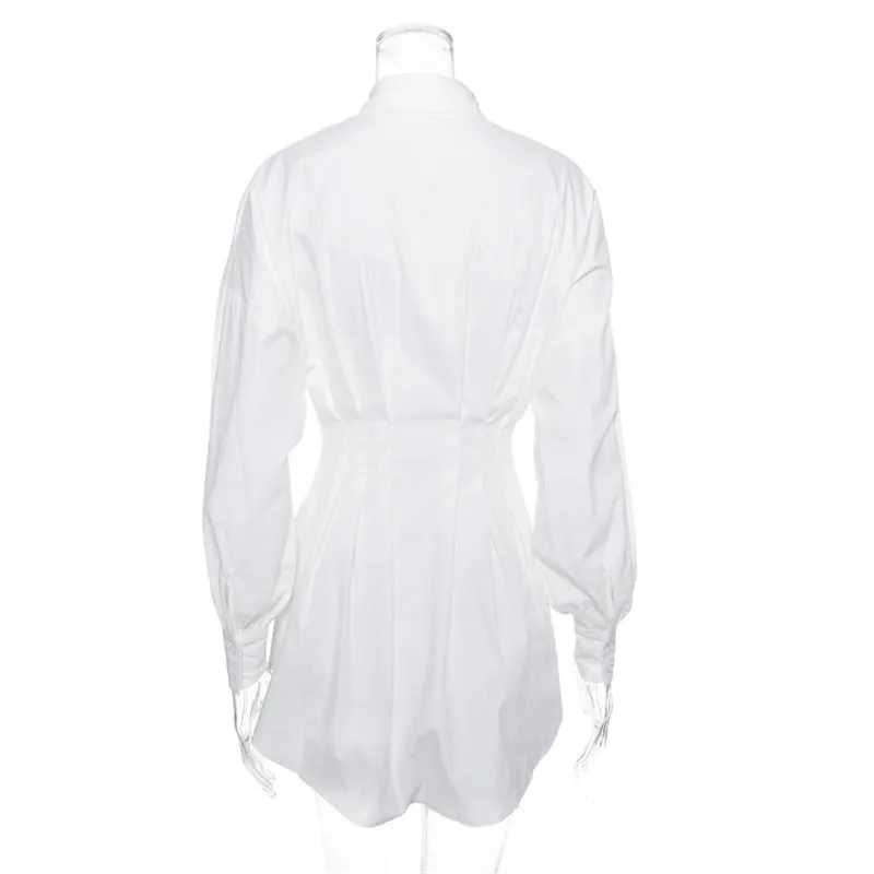 

Office Lady Women Ladies Long Sleeve V Neck Shirt Dress Sexy Mini Beach Dress Elegant Party Dress White Black