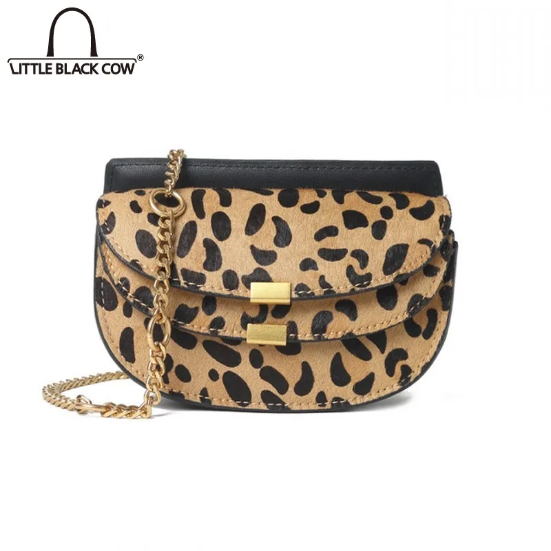 Bolsas de Corrente para Mulheres do Vintage Bolsa de Ombro Novo Leopardo Sela Bolsa Estilo Coreano Moda Elegante Crossbody Axila Design Casual