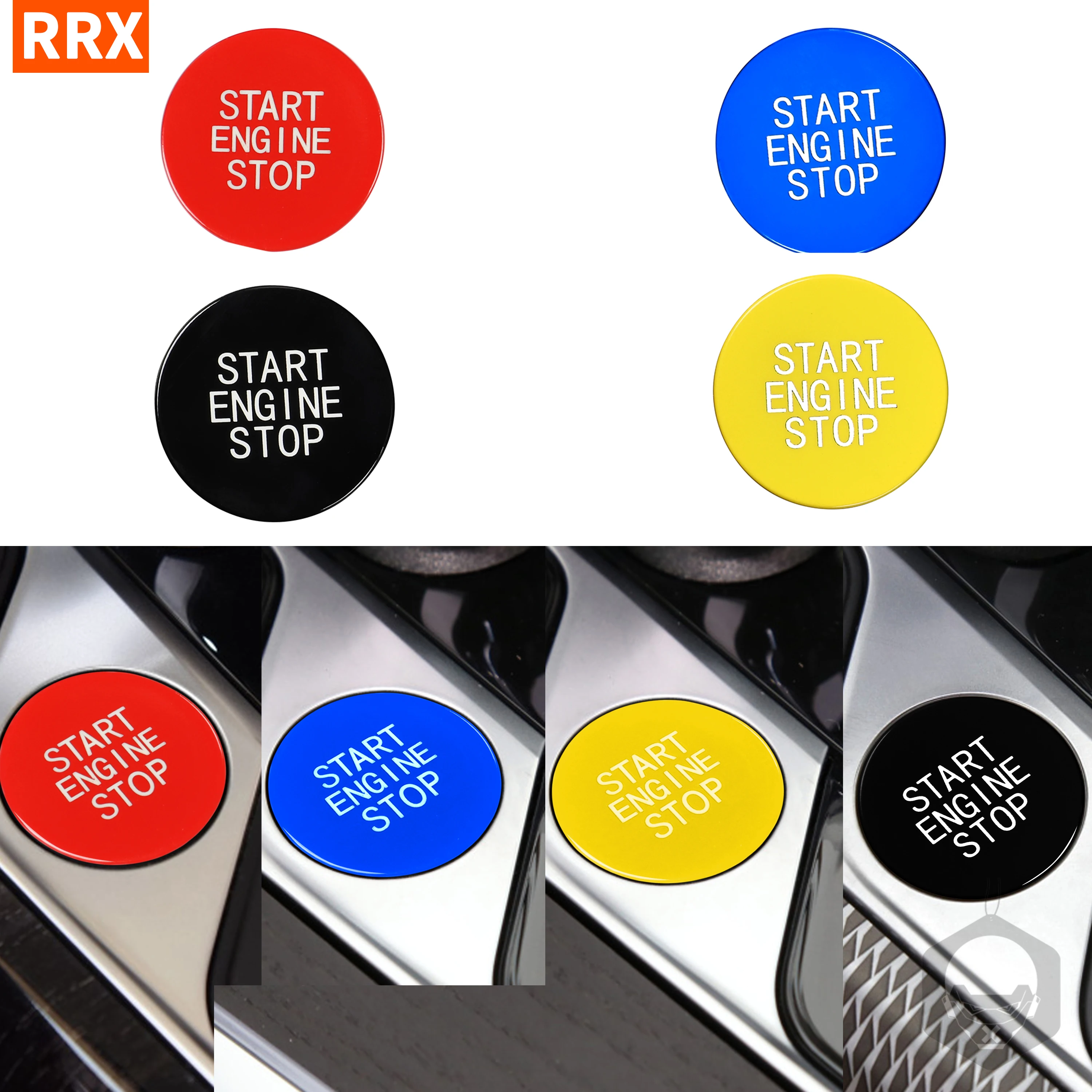 

For BMW 3-Series G20 Sport Start Stop Engine Red Blue Yellow Switch Button Ignition Replacement G05 G06 G07 G14 G29 F40 F44