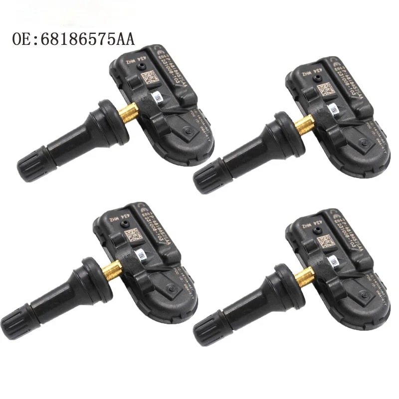 

4PCS New Tire Pressure Sensor TPMS For 2014 2015 2016 Jeep Cherokee 68186575AA car accessories