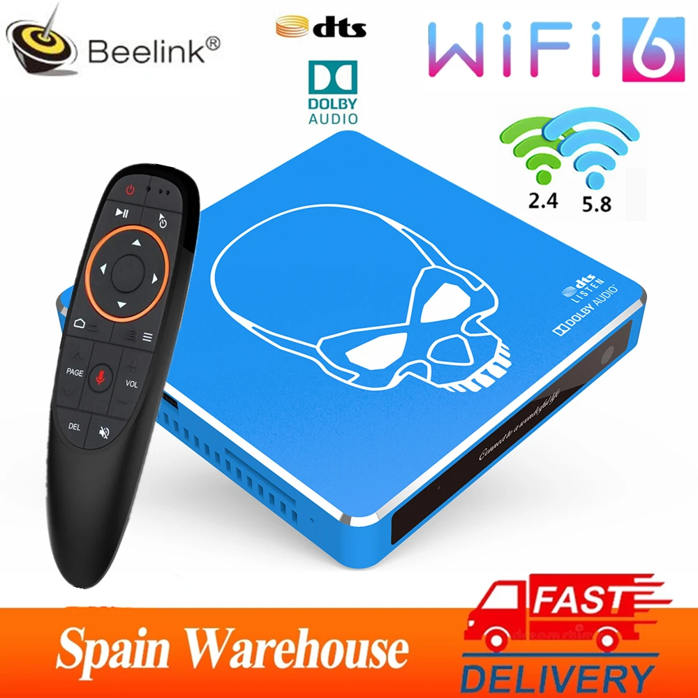 Beelink GT King Pro Android 9.0 TV BOX Amlogic S922X H 4GB DDR4 64GB WiFi 6 Поддержка Dolby Audio DTS Listen 4K HD