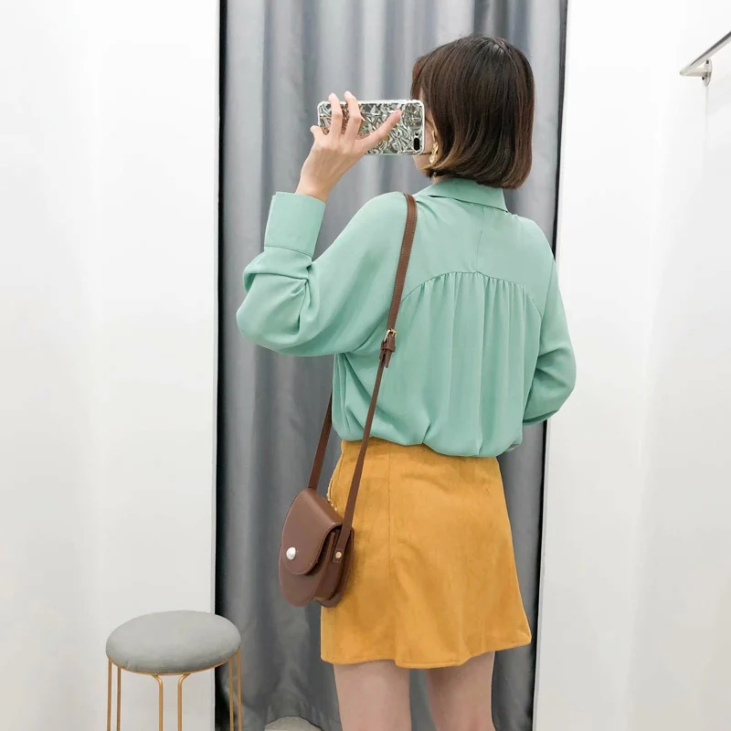 Женская мини-юбка из искусственной замши Sungtin модная трапециевидная юбка с