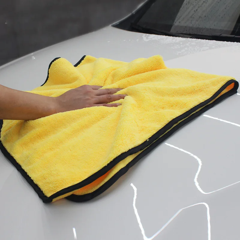 56X92cm Car Wash Microfiber Towel Double Sided High-density Large Coral velvet Thickened Absorbent Supplies Wipe Car Accessory