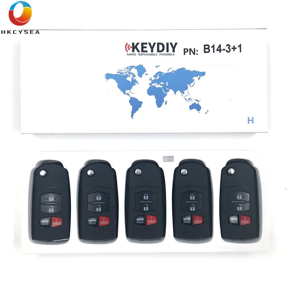 HKCYSEA 3 + 1 кнопка дистанционного ключа KEYDIY B14 B серия KD пульт управления для KD900 URG200