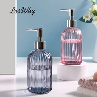 450ml hand sanitizer bottling refillable bottle glass soap dispensers pump bottle lotion storage container bathroom accessories