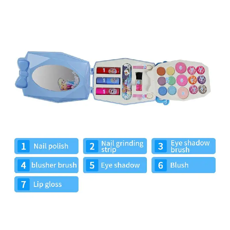 Disney сказочная принцесса Детская косметика игра для макияжа девочек Замороженная