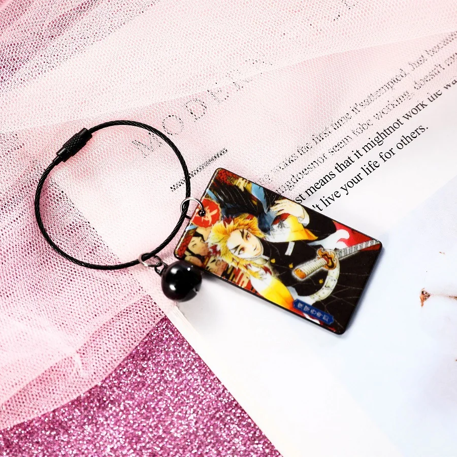 

Japanese Anime Ghosts Blade Keychain Double Sided Acrylic Backpack Pendant Bag Decoration Car Key Accessories Keyring Hot Sale