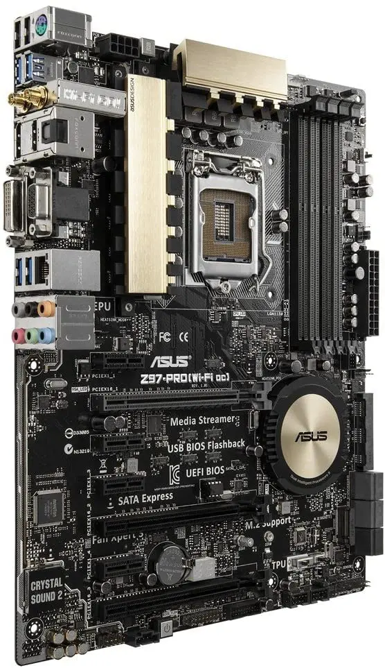 Online ASUS Z97-PRO Wi-Fi AC Desktop-motherboard Intel Z97 LGA 1150 DDR3 2600 32GB Core I7/i5/i3 PCI-E 3,0 ATX Verwendet Motherboards