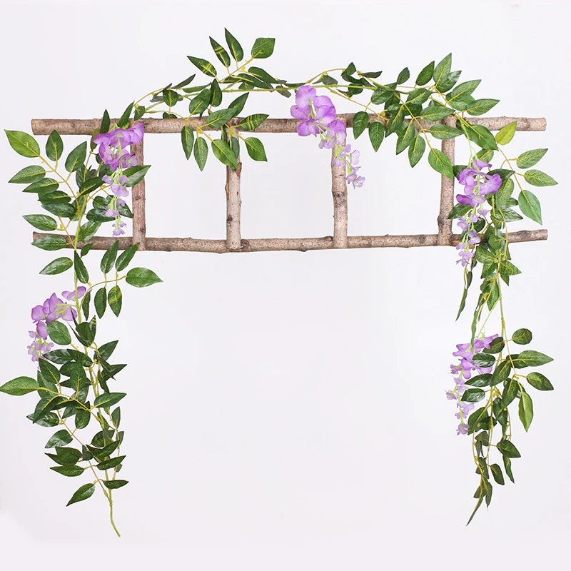 

Artificial 2 Meter Wisteria Flower String Tree Vines Decorative,Fake Flower Strips Wedding Decoration/Pipe Decoration